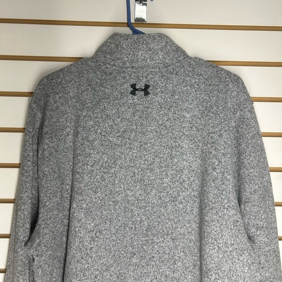 Mens Under‎ Armour Storm1  Coldgear Sweater Gray Heather w/Black EUC 2XL - Picture 6 of 10